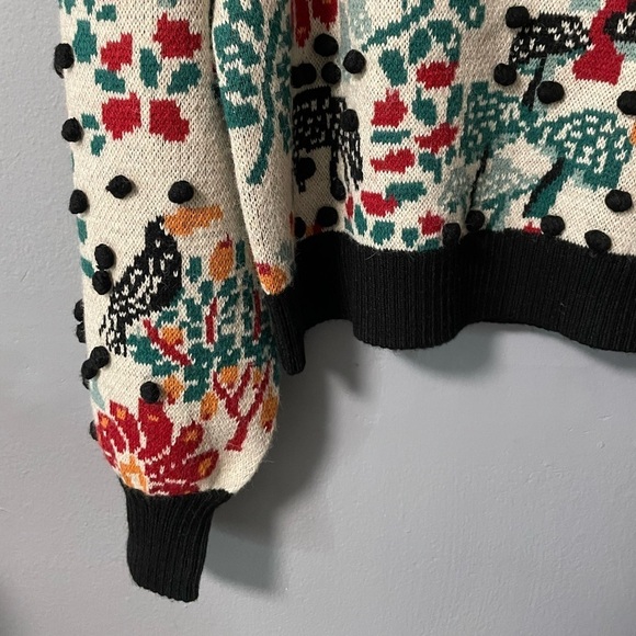 NWT Farm Rio Mushroom Forest Puff-Sleeve
Handmade Sweater. Size X-Large - Picture 7 of 13